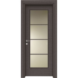 Porte interne laminato Devon 264 vetro con traversi