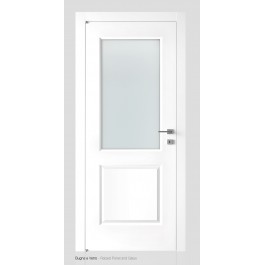 Porte interne laccata liscia battente vetro Brera PV Liberty