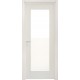 Porte interne Leon 660 liscia con vetro laccata bianca